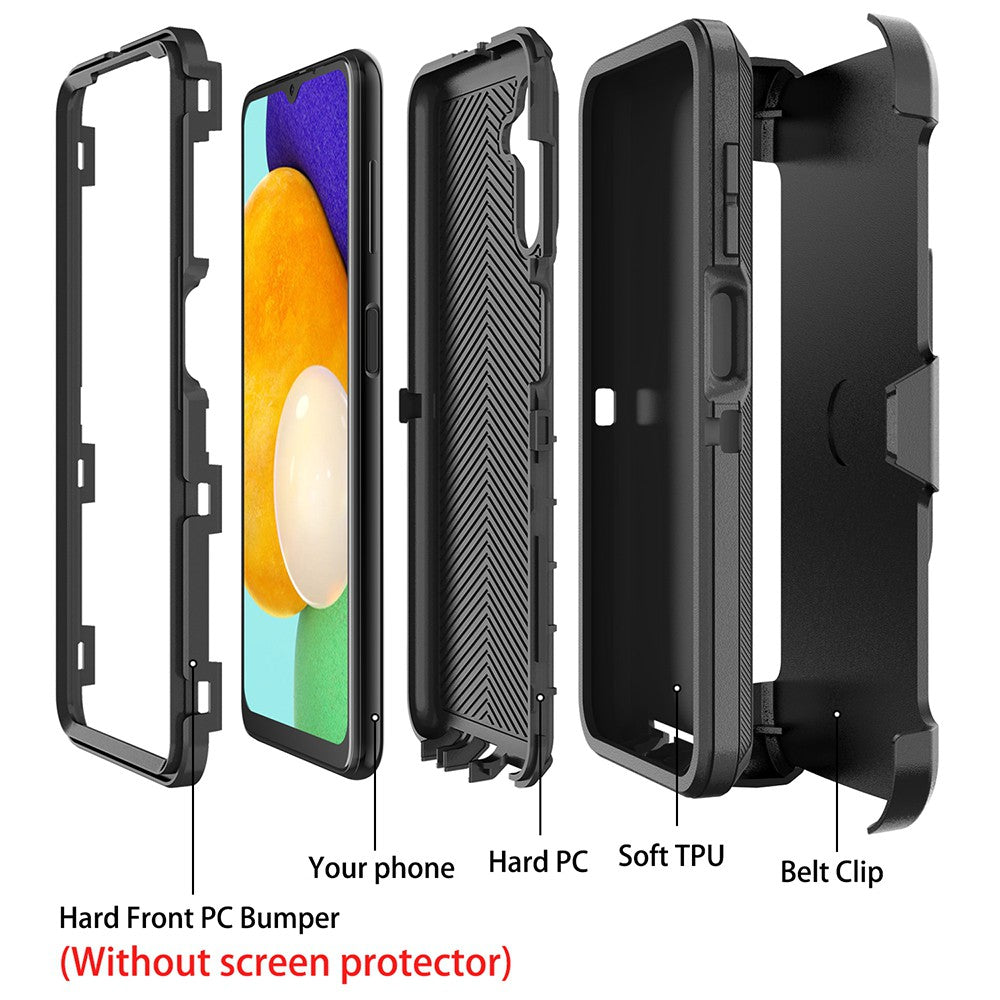 Shockproof Robot Armor Hard Plastic Case with Belt Clip for Samsung Galaxy A17