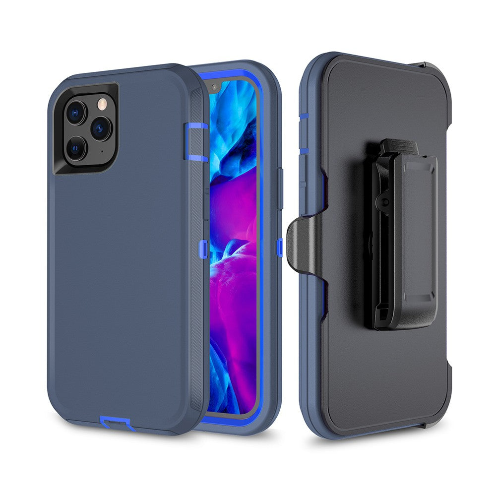 Shockproof Robot Armor Hard Plastic Case with Belt Clip for iPhone 12 / 12 Pro (6.1'')
