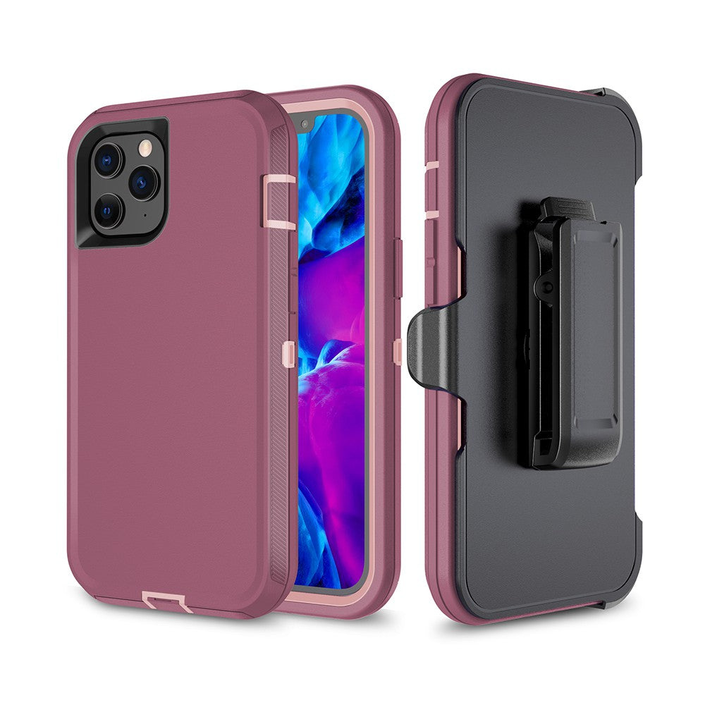 Shockproof Robot Armor Hard Plastic Case with Belt Clip for iPhone 12 / 12 Pro (6.1'')