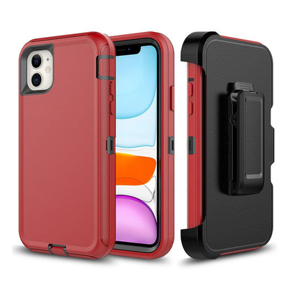 Shockproof Robot Armor Hard Plastic Case with Belt Clip for iPhone 11 (6.1'')