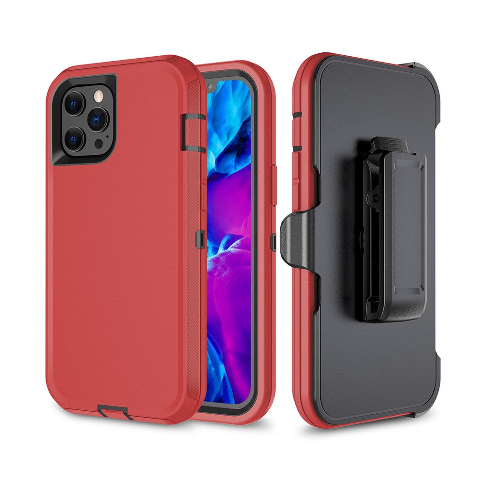 Shockproof Robot Armor Hard Plastic Case with Belt Clip for iPhone 12 / 12 Pro (6.1'')