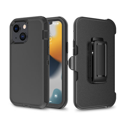 Shockproof Robot Armor Hard Plastic Case with Belt Clip for iPhone 13/14
