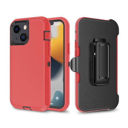 Shockproof Robot Armor Hard Plastic Case with Belt Clip for iPhone 13/14