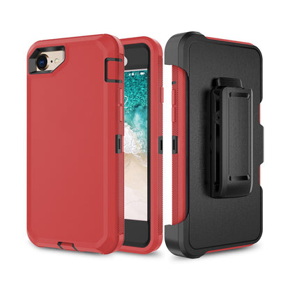 Shockproof Robot Armor Hard Plastic Case with Belt Clip for iPhone 6 / 6s / 7 / 8 / SE (2020) / SE (2022)