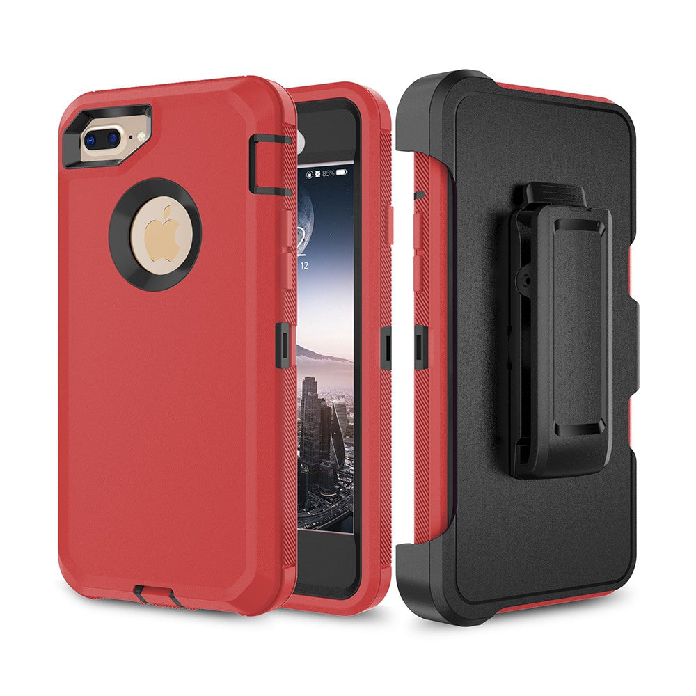 Shockproof Robot Armor Hard Plastic Case with Belt Clip for iPhone 6 Plus / 6s Plus / 7 Plus / 8 Plus