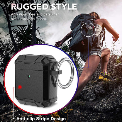 Shockproof Robot Armor Hard Plastic Case for AirPods 1st generation / 2nd generation