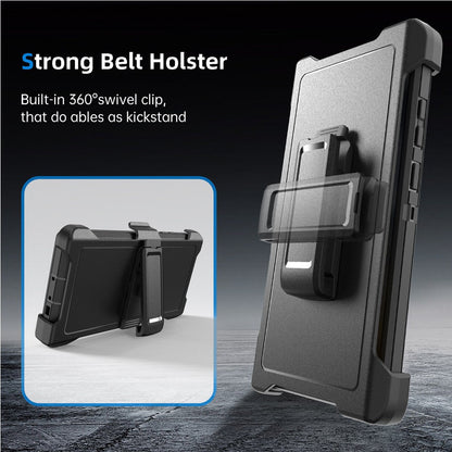 Shockproof Robot Armor Hard Plastic Case with Belt Clip for Samsung Galaxy S23 Ultra