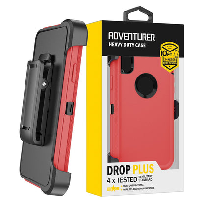 Shockproof Robot Armor Hard Plastic Case with Belt Clip for iPhone X/XS