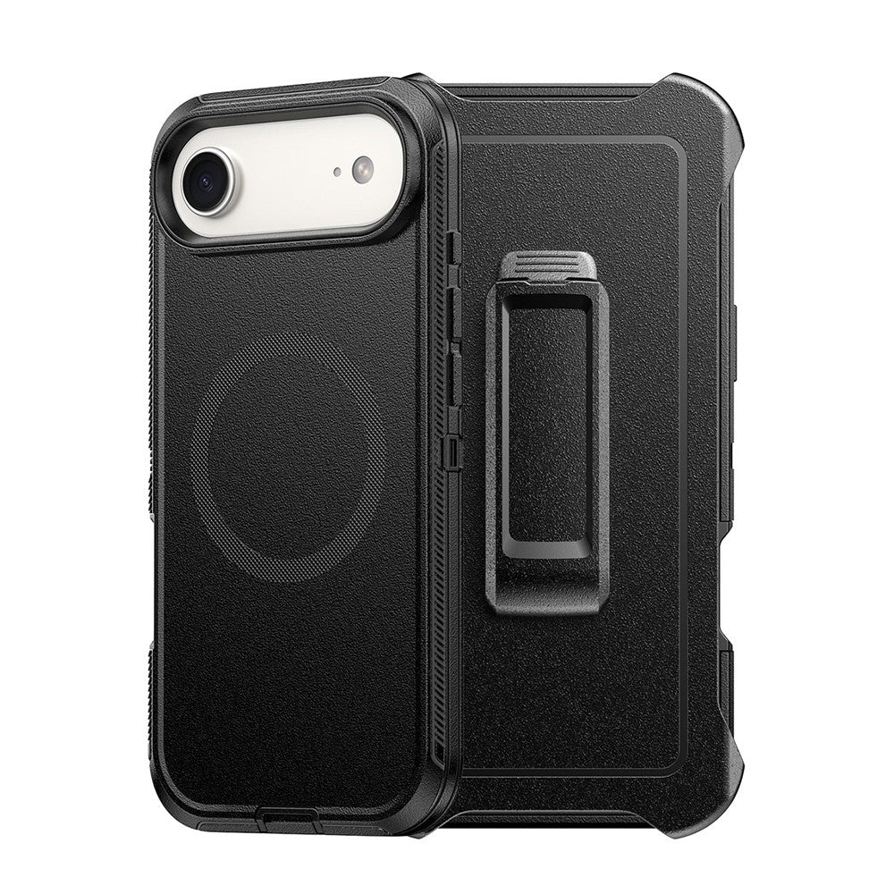 Shockproof Robot Armor Hard Plastic Magsafe Case with Belt Clip for iPhone 17 Air