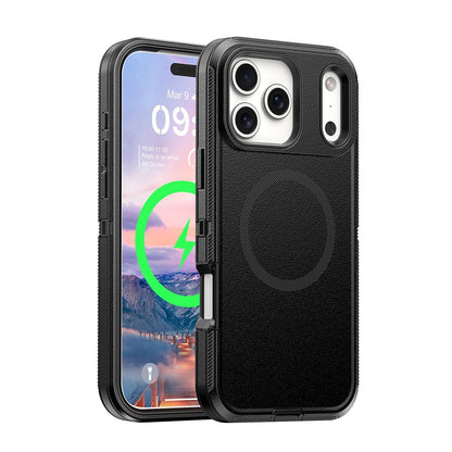 Shockproof Robot Armor Hard Plastic Magsafe Case with Belt Clip for iPhone 17 Pro Max