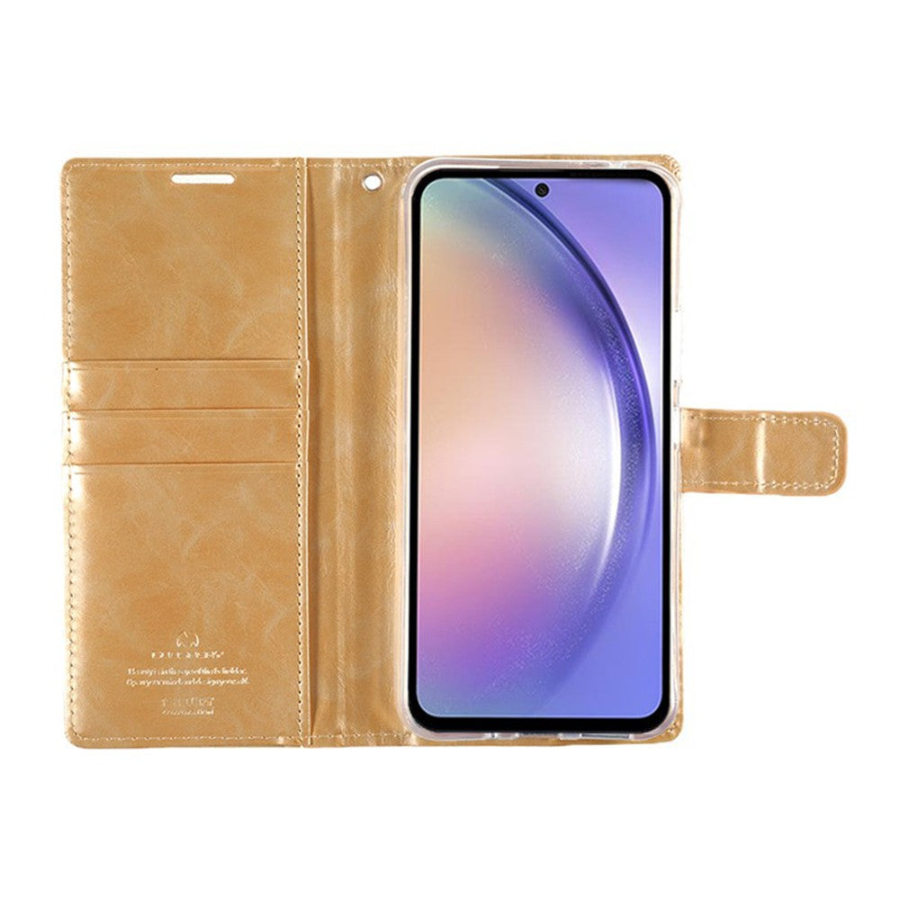 Mercury Blue Moon Diary Cover Case for Samsung Galaxy A56 5G