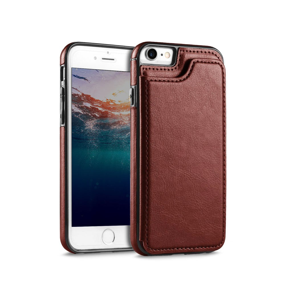 Back Flip Leather Wallet Cover Case for Apple iPhone 6 6S