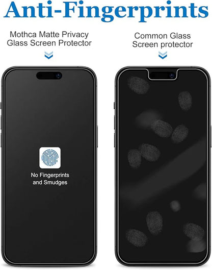 Matte Privacy Glass Screen Protector (Anti Fingerprints) for iPhone