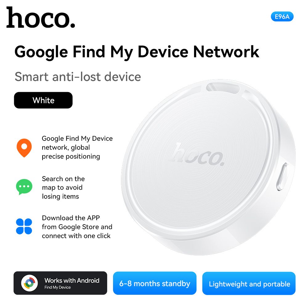 Hoco E96A (For Android) Busca Intelligent Positioning Anti-Lost Device Tag (Android Find Hub)