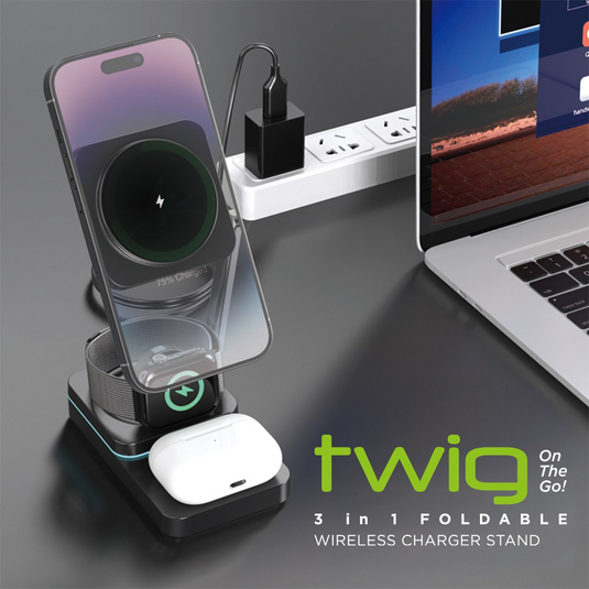 iQuick Twig T6 3 in 1 Foldable Wireless Charger Stand