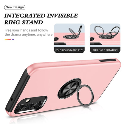 Magnetic Ring Holder Shockproof Cover Case for Samsung Galaxy A14 5G