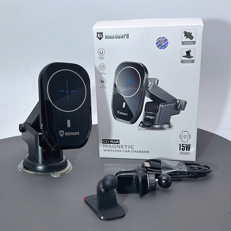 Maxguard 15W Magsafe Wireless Car Charger Holder C21 Plus