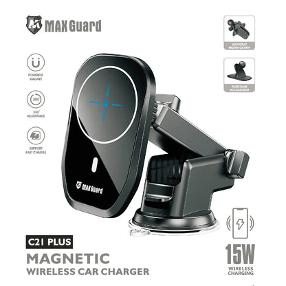 Maxguard 15W Magsafe Wireless Car Charger Holder C21 Plus