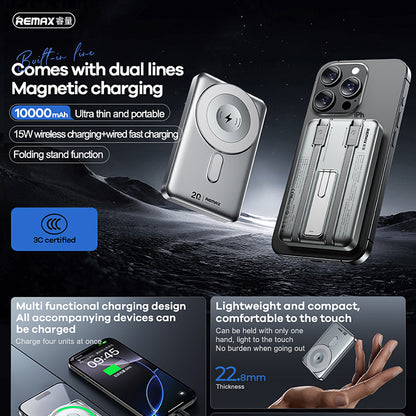 Remax CX-2 Dual Cable MagSafe Power Bank 10000mAh