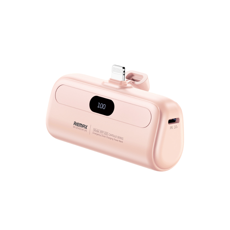 Remax Capsule Series Mini Power Bank with (Lightning Port) 5000 mAh