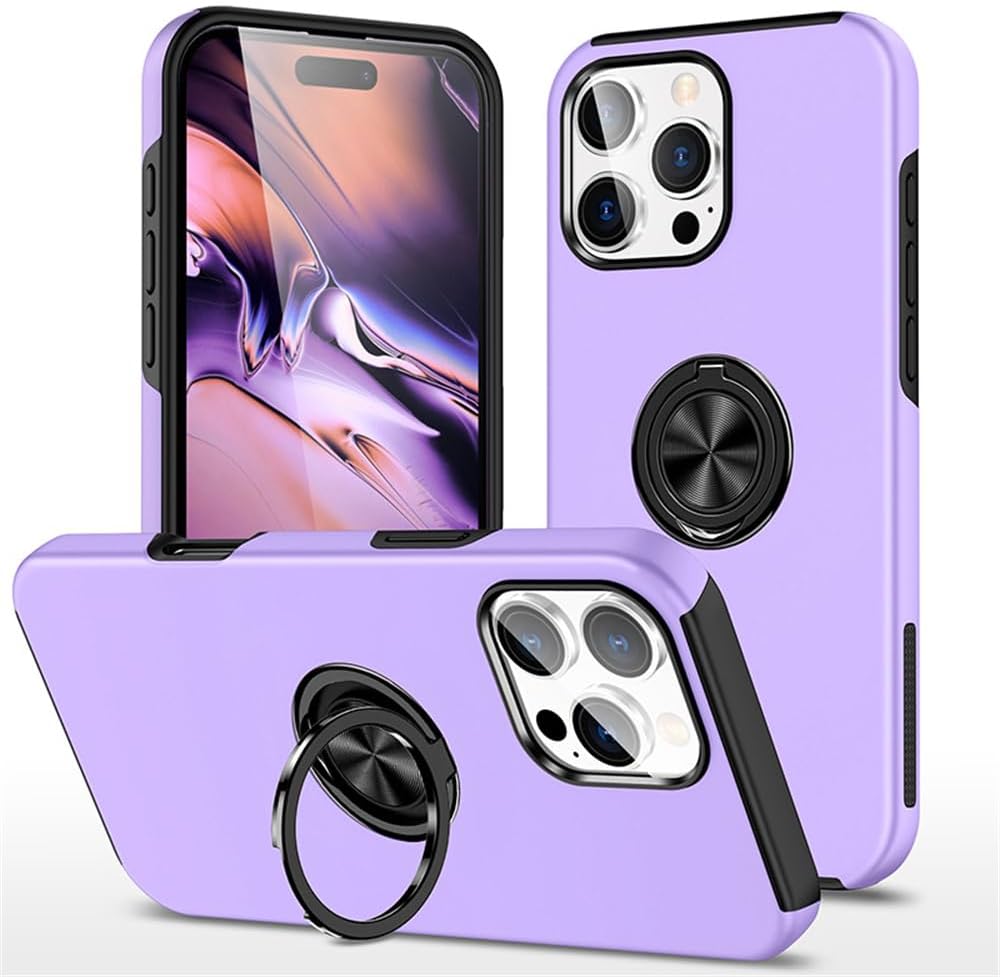 Magnetic Ring Holder Shockproof Cover Case for iPhone 16 Pro Max