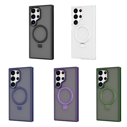 Magnetic Kickstand Matte Case for Samsung Galaxy S25 Edge