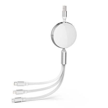 iQuick 3 in 1 Retractable Fast Charge & Data Sync Cable (1.2m)