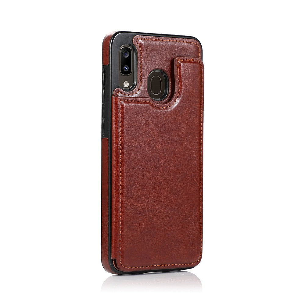 Back Flip Leather Wallet Cover Case for Samsung Galaxy A20 / A30 / M10s