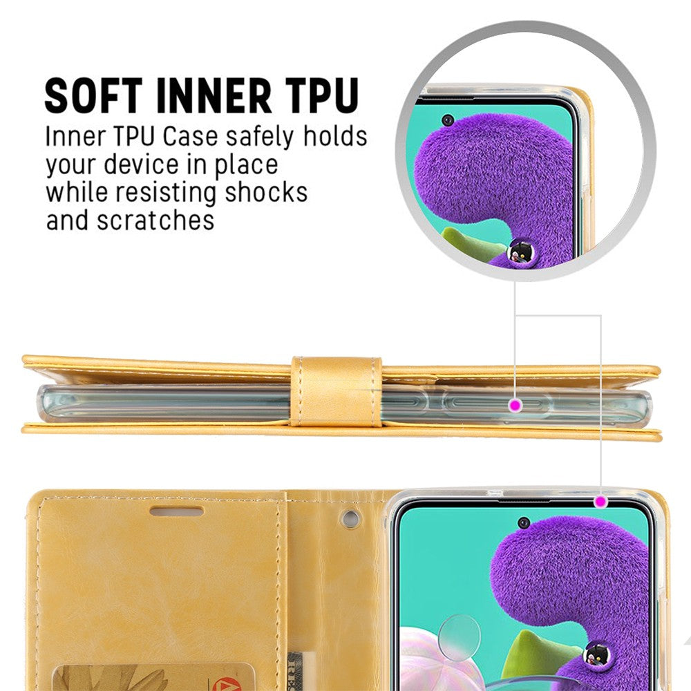 Mercury Blue Moon Diary Cover Case for Samsung Galaxy A12