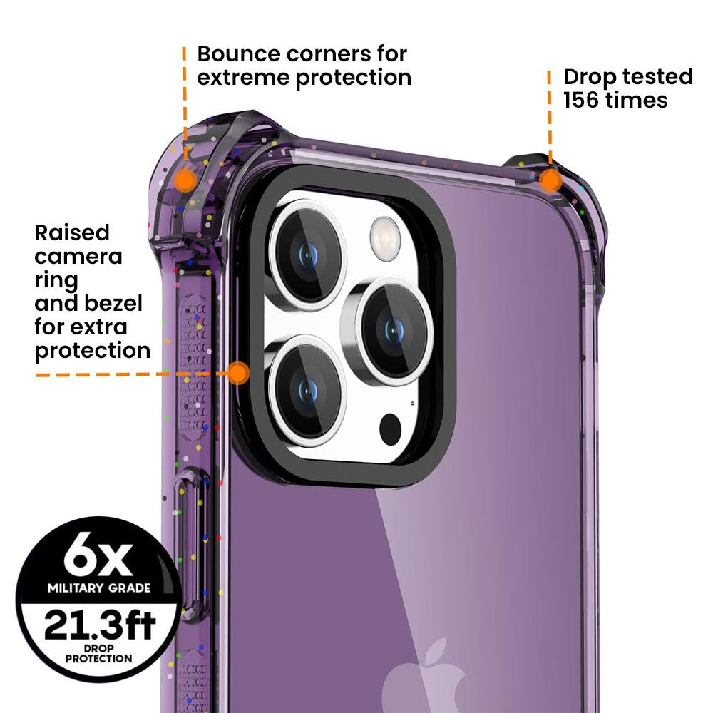 Bounce Impact Clear Shockproof Cover Case for iPhone 15