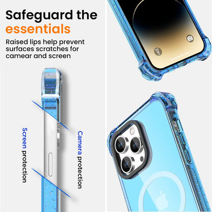 Bounce Impact Clear Shockproof Magnetic Cover Case for iPhone 15 Pro