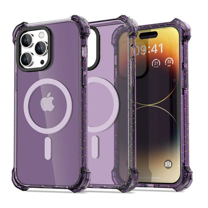 Bounce Impact Clear Shockproof Magnetic Cover Case for iPhone 15 Pro
