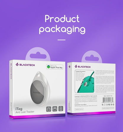 BLACKTECH Smart Tracking Tag with Case Anti-lost Device Tag (Apple Find My)