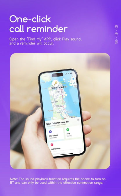 BLACKTECH Smart Tracking Tag with Case Anti-lost Device Tag (Apple Find My)