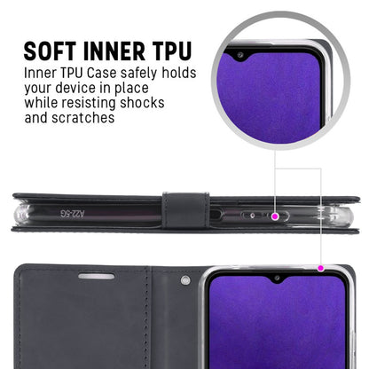 Mercury Blue Moon Diary Cover Case for Samsung Galaxy A22 5G