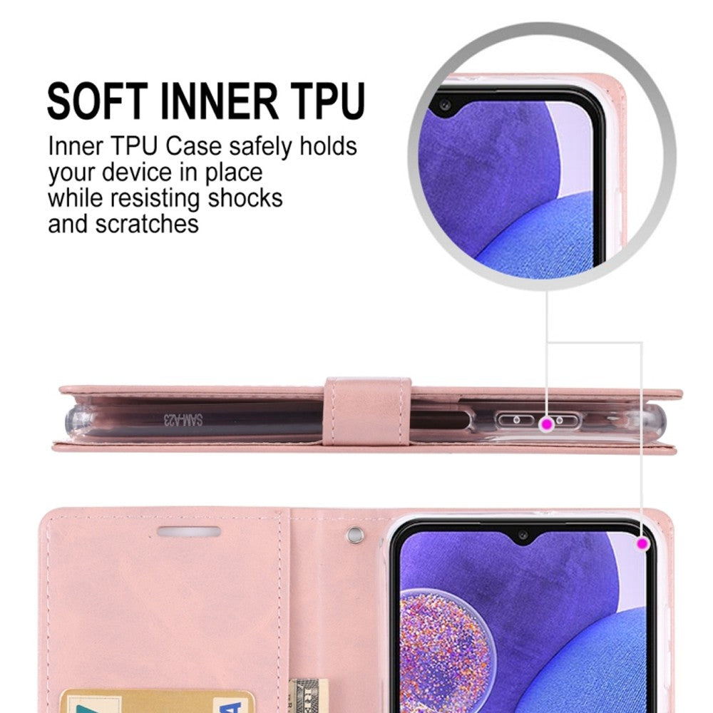 Mercury Blue Moon Diary Cover Case for Samsung Galaxy A23