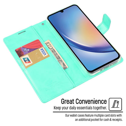 Mercury Blue Moon Diary Cover Case for Samsung Galaxy A25 5G