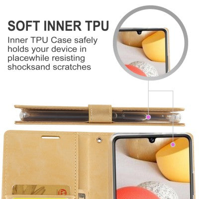 Mercury Blue Moon Diary Cover Case for Samsung Galaxy A22 4G