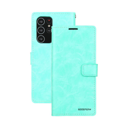 Mercury Blue Moon Diary Cover Case for Samsung Galaxy S21 Ultra
