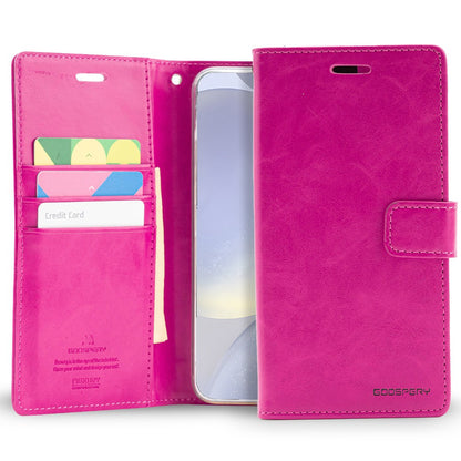 Mercury Blue Moon Diary Cover Case for Samsung Galaxy S24