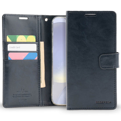 Mercury Blue Moon Diary Cover Case for Samsung Galaxy S24 Plus