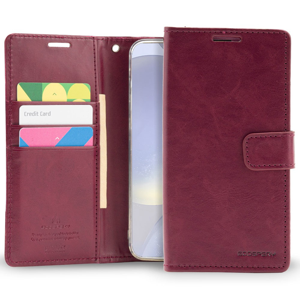 Mercury Blue Moon Diary Cover Case for Samsung Galaxy S24 Plus