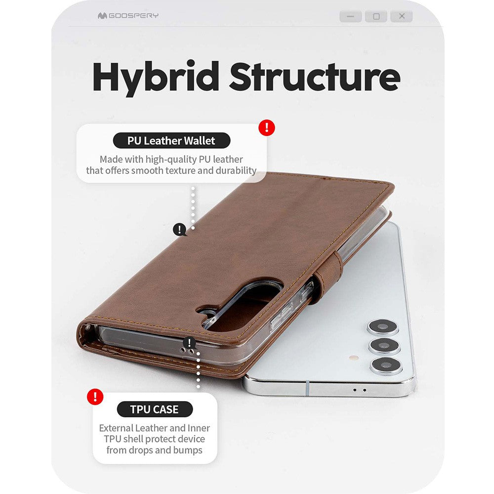 Mercury Blue Moon Diary Cover Case for Samsung Galaxy S24 Plus