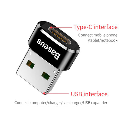 Mini Type-C Female to USB Male Adapter Converter