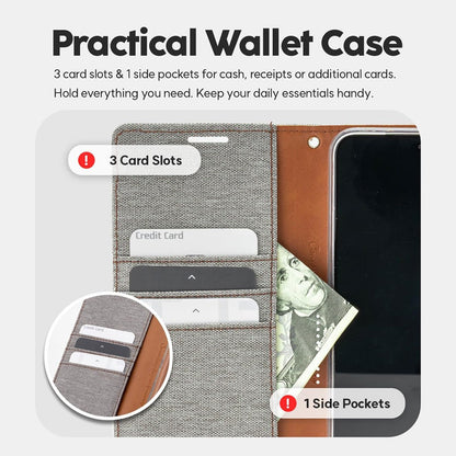 Mercury Canvas Diary Case for iPhone 13