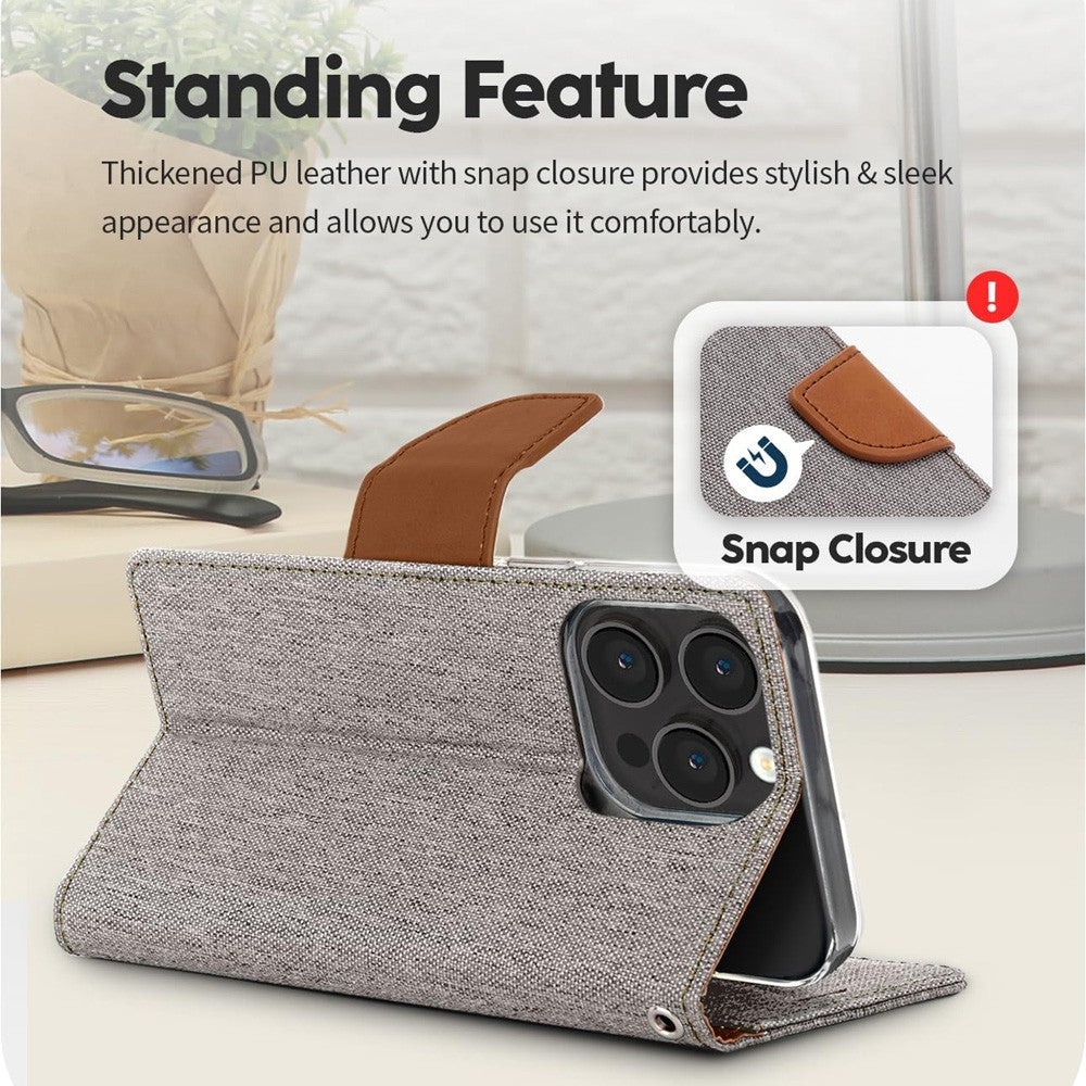 Mercury Canvas Diary Case for iPhone 13