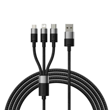 Baseus StarSpeed 1-for-3 Fast Charging Data Cable USB to M+L+C 3.5A 1.2m