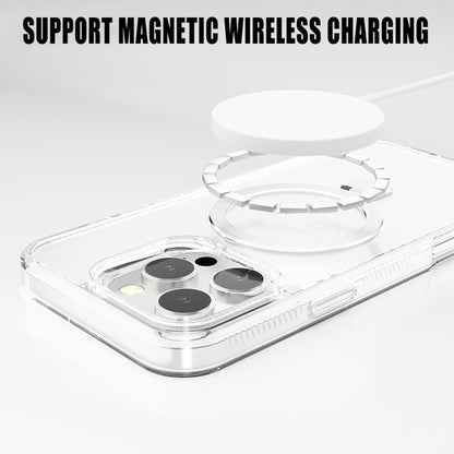 Magnetic Kickstand Clear Case for iPhone 15 Pro Max