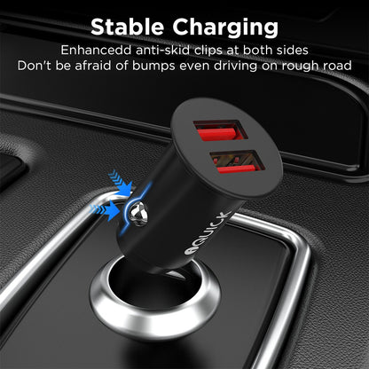 iQuick CQ1 36W Fast Car Charging Dual USB-A Ports