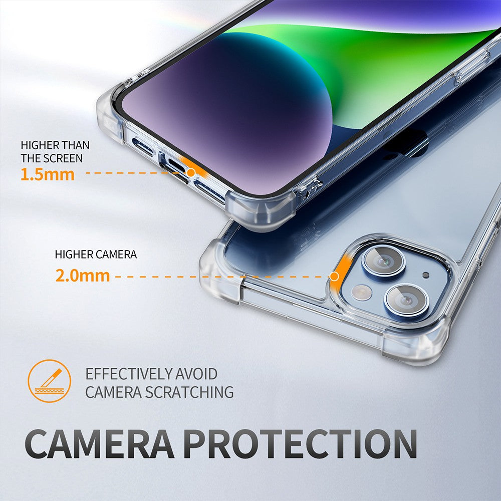 Anti-Shock Space Protective Clear Cover Case for iPhone 14 Plus